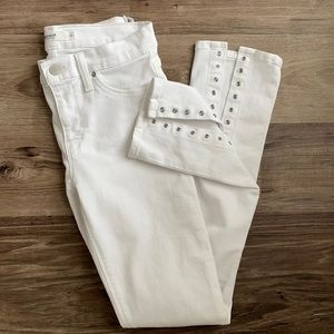 Hudson White jeans.